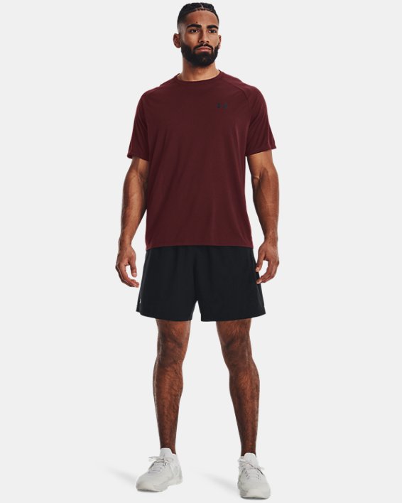 Men's UA Tech™ 2.0 Textured Short Sleeve T-Shirt, Red, pdpMainDesktop image number 2